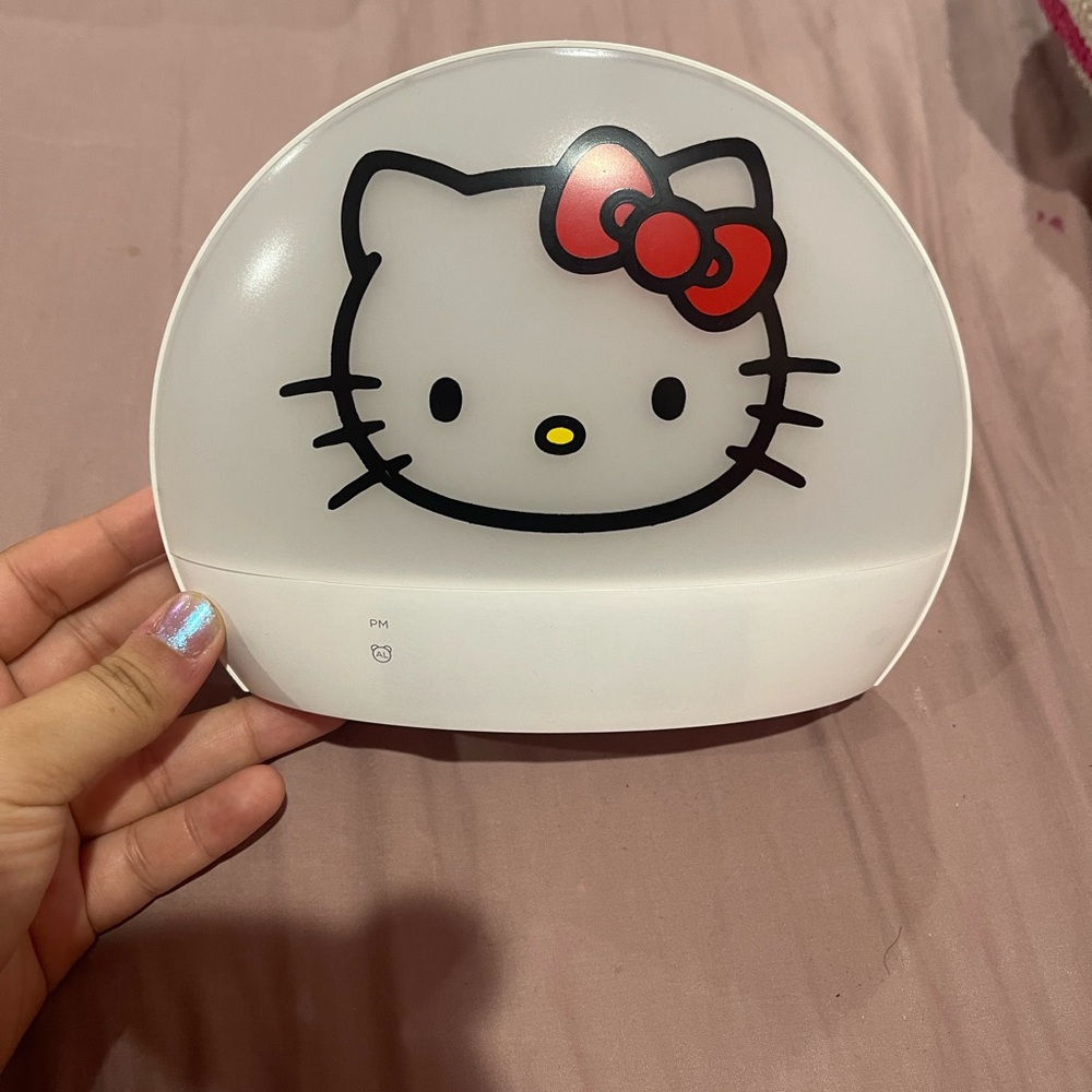 Hello Kitty White LED Lamp alarm clock